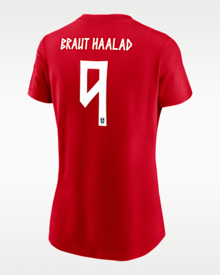 Erling Haaland Norway Women's Nike Soccer T-Shirt. Nike.com